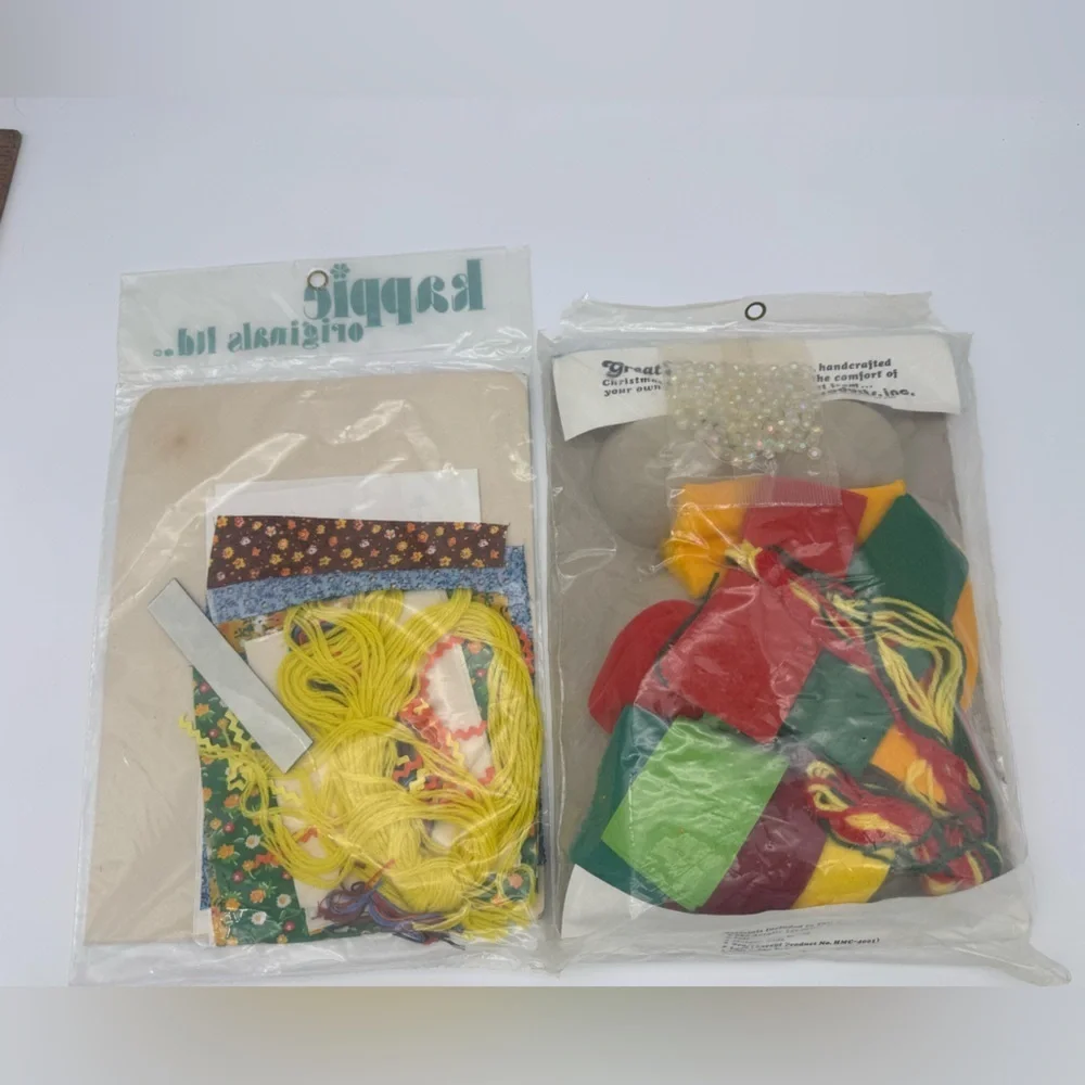 Vintage Craft kits kappie kalico Magnets Great Shapes Plushcraft Ornaments